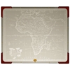 safari folding table - top view of africa map